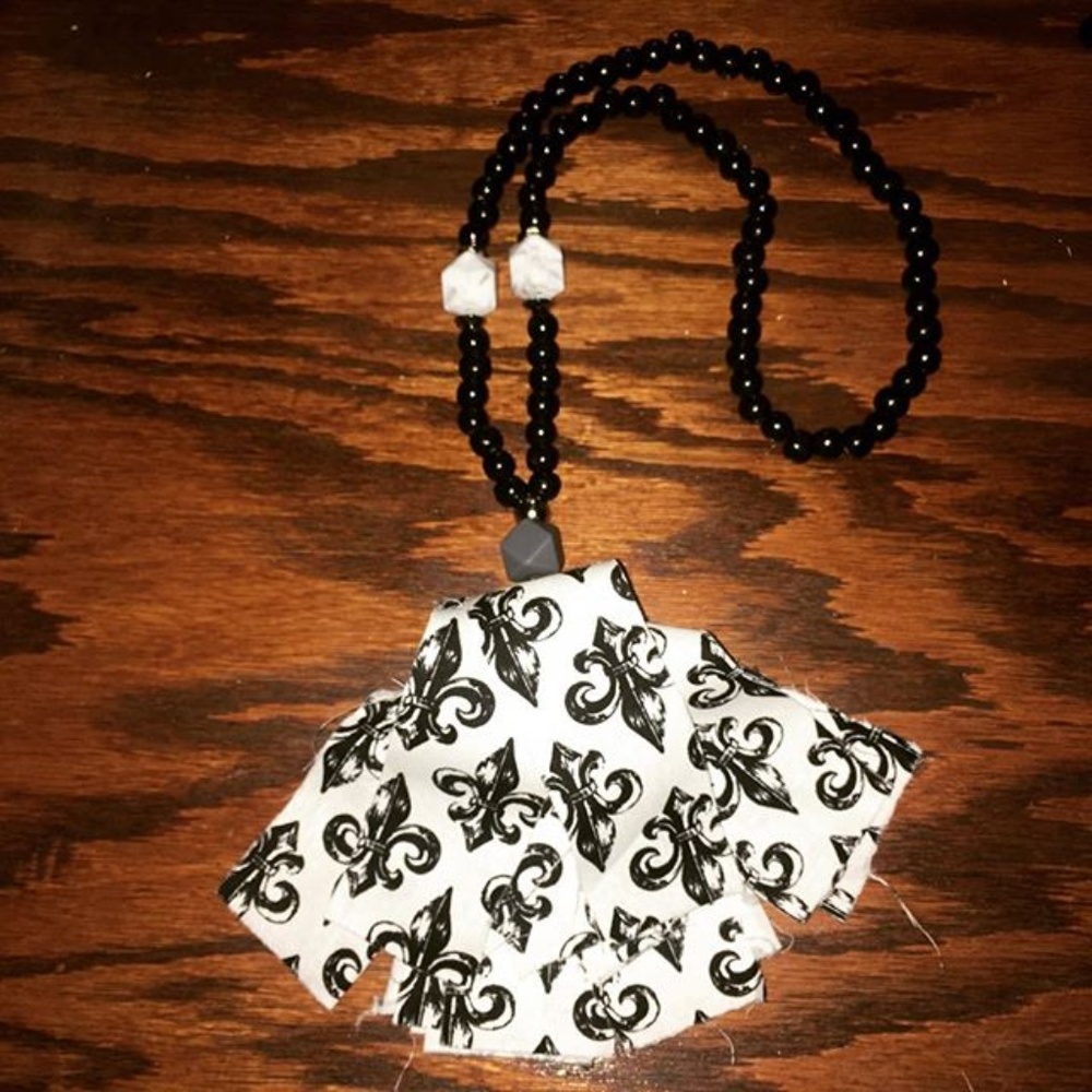 Fabric Tassel Necklace